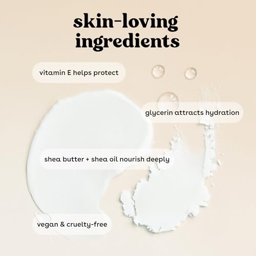 eos Shea Better Body Lotion- Vanilla Cashmere, 24-Hour Moisture, 16 fl oz | Natural Shea Butter & Oil, Whipped Vanilla & Caramel, Lasting Hydration, 100% Vegan & Cruelty-Free, Apply to Dry Skin