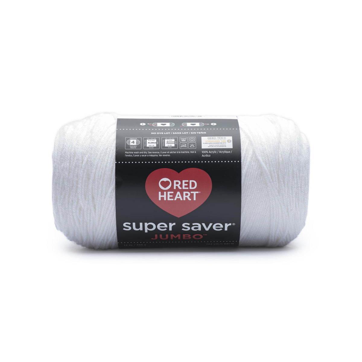 Red Heart Super Saver Jumbo Yarn, White
