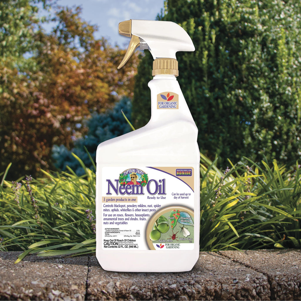 Bonide Captain Jack's Neem Oil, 32 oz Ready-to-Use Spray | Multi-Purpose Fungicide, Insecticide and Miticide, For Plants, For Organic Gardening