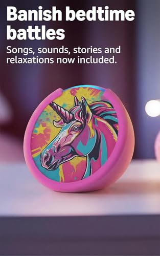Amazon Echo Pop Kids (newest model), Enjoy age-appropriate audiobooks, sleep routines and Alexa+ experiences to create and learn, Disney Princess design