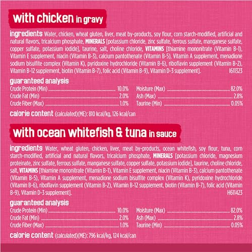 Purina Friskies Prime Filets Cat Food Variety Pack, 40 Pack 5.5 oz Cans | Surfin' and Turfin' wet cat food favorites in a savory gravy, made with real meat, poultry and seafood