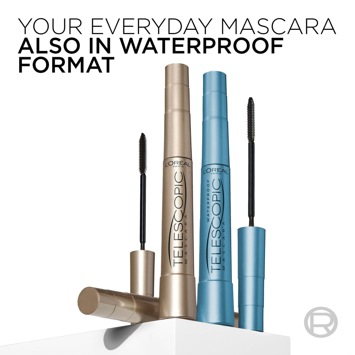 L’Oreal Paris Original Telescopic Mascara, Lengthening, Blackest Black | Extreme Lengthening Mascara For Lash By Lash Separation, Clump-Free, Smooth Formula, Up to 24HR Wear
