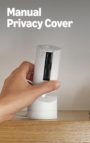 Ring Pan-Tilt Indoor Cam — See all around your home or business with 360° pan coverage, HD video, plus Two-Way Talk (2024 release), White