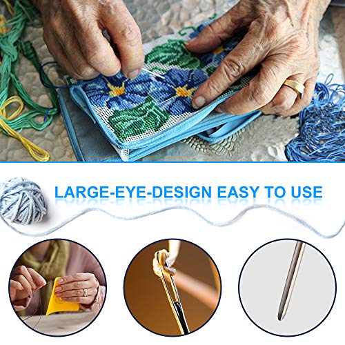 Vodiye 14 Sizes Crochet Hooks Set, 2.0-10.0mm, Metal Crochet Needles | Crochet Hooks for Beginners and Craft Lovers with Ergonomic Crochet Needles for Comfortable Crocheting and DIY Yarn Projects