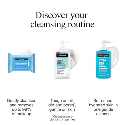 Neutrogena Makeup Remover Micellar Wipes, 2 Pack of 25 Ct | Plant-Based Micellar Water Cleansing Cloths, Gently Removes Oil, Dirt & Waterproof Makeup, No Heavy Residue, Alcohol-Free