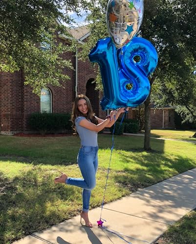 Navy Blue 1 Balloon - Number Balloon 40 Inch, 1st Birthday Decorations | Large foil number balloons for 1st birthday party, Navy Blue blow up birthday balloon numbers for women and men