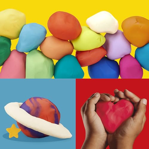 Play-Doh Jewel Colors Bulk 12-Pack of 4-Ounce Cans | Back to School, Prizes & Party Favors, Kids Arts & Crafts, Preschool Toys, Ages 2+ (Amazon Exclusive)