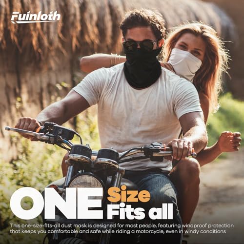 Fuinloth Neck Gaiter, 6 Pack Cooling UV Protection Bandana Face Mask Gator | Breathable Sweat Wicking, UPF 50, Sun Wind Dust Shield, Quick Dry & Washable, 95% Polyester 5% Spandex