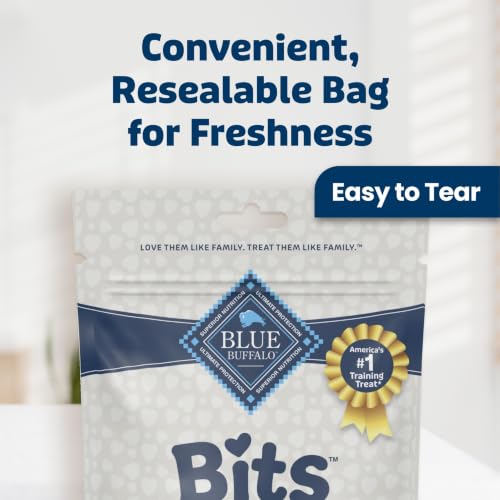 Blue Buffalo Bits Beef Training Treats, 19 oz | Real Beef First, DHA for Cognitive Development, No Chicken By-Product Meals, Free from Red Dye 40