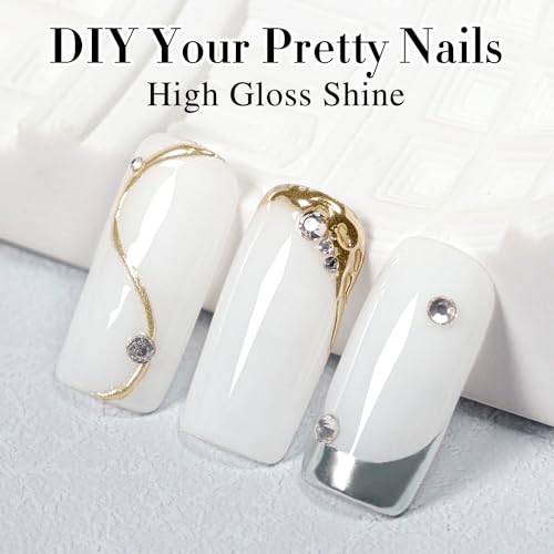 Double Rhythm 15ML Gel Nail Polish Pure Sheer Same Color Same Bottle Gel Polish Art Manicure Salon DIY at Home for Women (Milky White-A1075)
