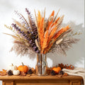 Boho Decor Pampas Grass and Eucalyptus Bouquet | 7Kinds Dried Flowers,pompas grass Dried flowers Arrangement for Centerpiece Table ,Wedding,Home,Room,Rustic Decor