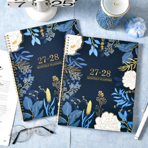2027-2028 Monthly Planner - 2 Year Monthly Planner/Calendar 2027-2028, Jan 2027 - Dec 2028, 11" x 9", 24 Monthly Planner with Tabs, Back Pocket, Holidays, Twin-Wire Binding, Note Pages
