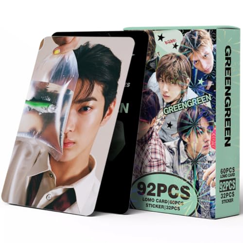 KPOPBTS Cortis 60 PCS Photocards and 32 PCS Stickers KPOP Album GREENGREEN Merch Cards Lomo Card Set, Gift for COER‌ Boys and Girls