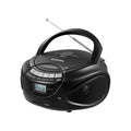 Gelielim Portable CD Players for Home, CD Boombox with AM/FM Stereo Radio, Bluetooth, USB, SD Card, MMC Drive, Aux-in, Headphone Jack,LCD Display, Boom Box CD Player AC/Battery Operated – Black