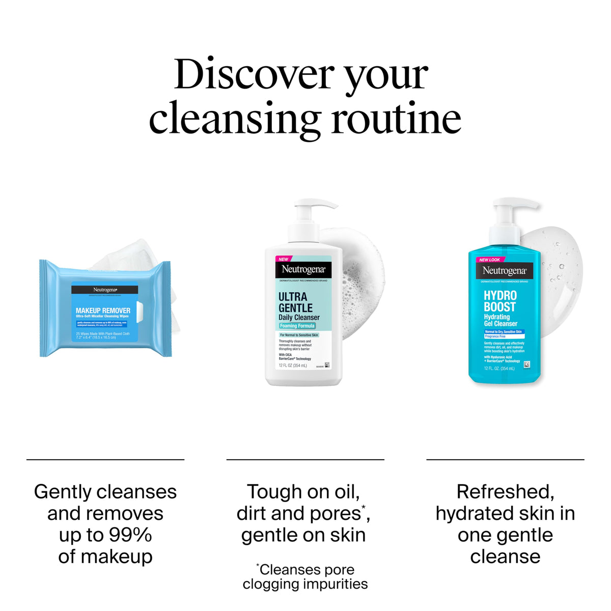 Neutrogena Makeup Remover Micellar Wipes, 2 Pack of 25 Ct | Plant-Based Micellar Water Cleansing Cloths, Gently Removes Oil, Dirt & Waterproof Makeup, No Heavy Residue, Alcohol-Free
