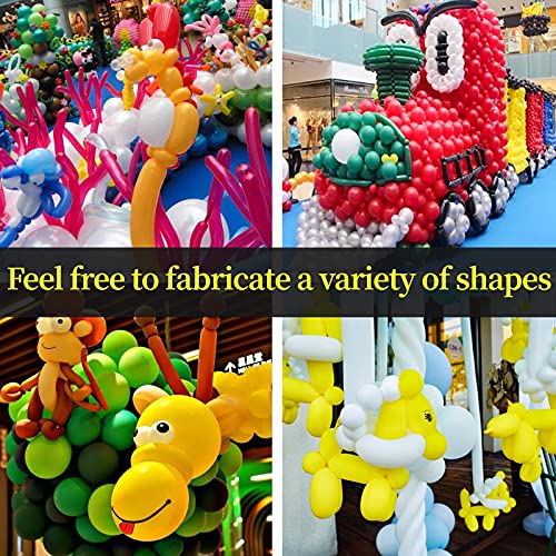 100Pcs clear 260 Balloons Clear Long Skinny Latex Balloon for Animal Ballons, Premium Quality Balloons for Beginners Baloons Making Kid's Carnivals Party Decoartion