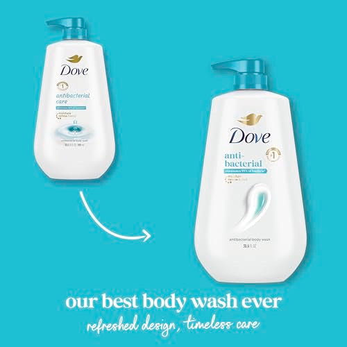 Dove Body Wash Antibacterial For All Skin Types 30.6 oz Pump, Sulfate Free | Dove Antibacterial Body Wash eliminates 99% of bacteria while nourishing skin with a sulfate-free formula