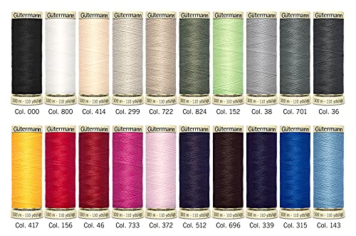 Gutermann Thread Set: Sew-All: 100m: Pack of 20
