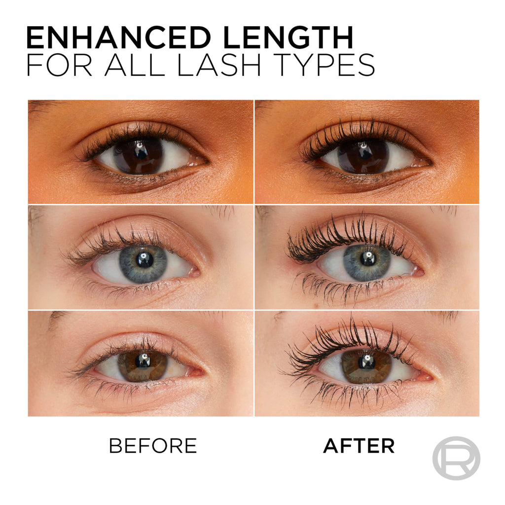 L’Oreal Paris Original Telescopic Mascara, Lengthening, Blackest Black | Extreme Lengthening Mascara For Lash By Lash Separation, Clump-Free, Smooth Formula, Up to 24HR Wear