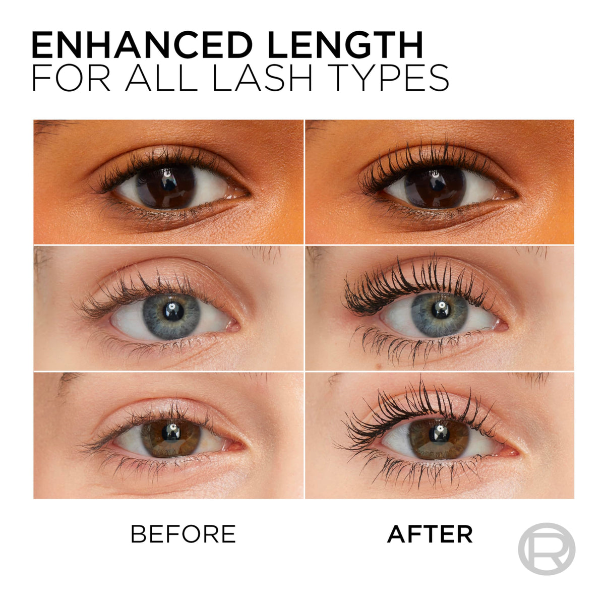 L’Oreal Paris Original Telescopic Mascara, Lengthening, Blackest Black | Extreme Lengthening Mascara For Lash By Lash Separation, Clump-Free, Smooth Formula, Up to 24HR Wear