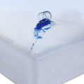 Caroline Shatuik Waterproof Mattress Protector Single,30cm Extra Deep Stretch Skirt Non-Noisy Terry Top Single Mattress Cover Single Bed(90 x 190cm)