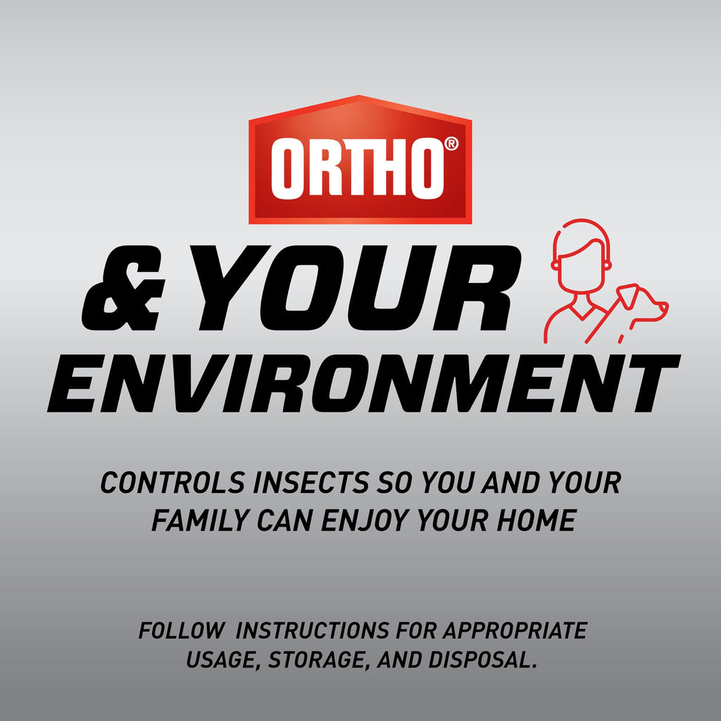 Ortho Home Defense Max Indoor Insect Barrier, Wand, 1 gal. | Ready-To-Use Home Bug Killer with Extended Reach Comfort Wand, Kills Ants, Roaches, Spiders, Fleas and Ticks