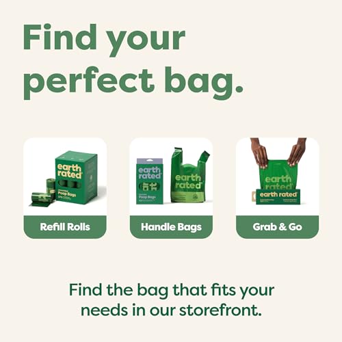 Earth Rated Dog Poop Bags on Refill Rolls, 270 Bags, Lavender | Guaranteed Leak Proof and Extra Thick Waste Bag Refill Rolls