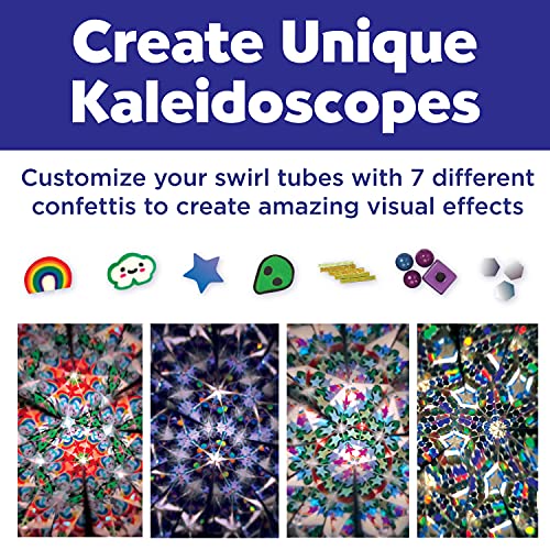 Creativity for Kids Magic Swirl Kaleidoscope Kit - Make Your Own Kaleidoscope for Kids, STEM Toys (Ages 6+)