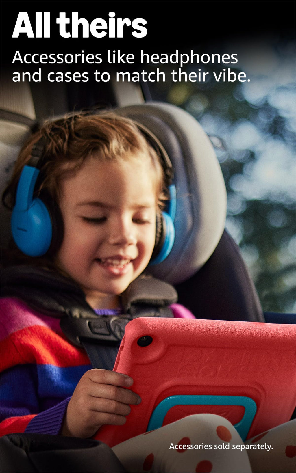 Amazon Fire 7 Kids tablet, ages 3-7. Top-selling 7" kids tablet on Amazon. Includes ad-free and exclusive content, easy parental controls, 10-hr battery, 16 GB, Blue