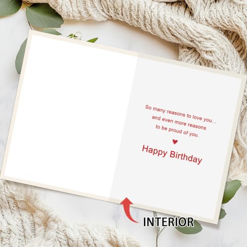 mmuue Grandson Birthday Card, Birthday Card for Grandson Adult | Happy Birthday Grandson Card Gifts from Grandma Grandpa, Printed Heartfelt Message Inside with Envelope
