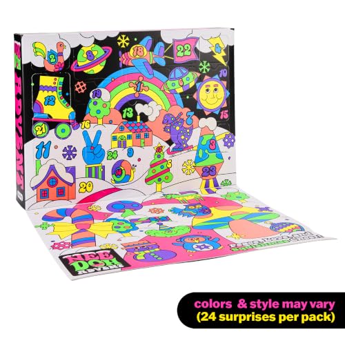 Schylling NeeDoh Squishmas Advent Calendar (Pack of 1) | Christmas Countdown with 24 Mini Squeeze Toys