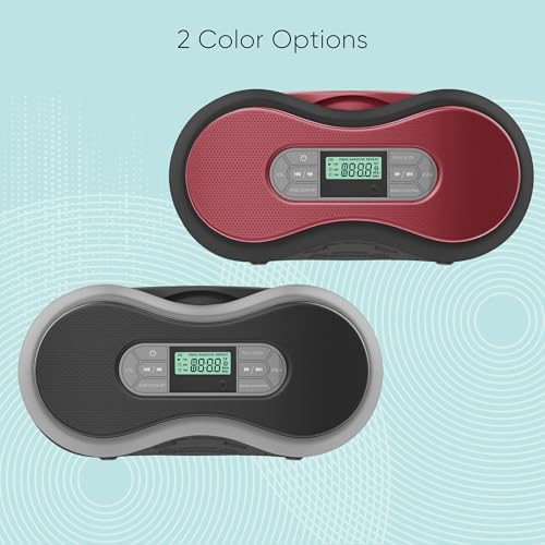 Core Innovations Portable Bluetooth CD Boombox with Digital FM Radio