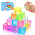 Siwarm 30 Pack Mini Cube Squishy Fidget Toys for Kids and Adults | Mini Stress Cube Squeeze Toys, Sensory Toys, Anxiety Relief, Treasure Box Toys Classroom Prizes, Party Favors
