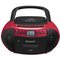 G Keni CD Cassette Player Combo, Boom Box with CD Player & AM/FM Radio | CD & Cassette Tape Player, AM/FM Radio, Bluetooth, USB Playback, Cassette Recording, Portable Design, AC/Battery Powered