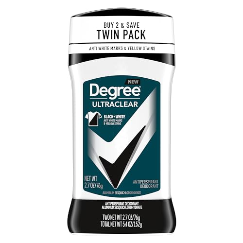 Degree Men UltraClear Antiperspirant Deodorant, 2 Count, 2.7 oz | For long days, provides 72-hour sweat and odor protection with MotionSense Technology.