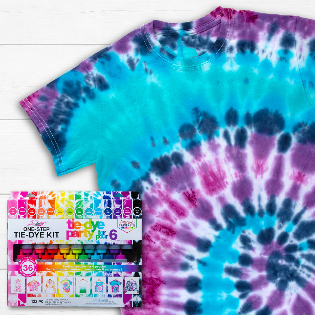 Tulip One-Step Tie-Dye Kit, 18 Bottles, 14 Colors, Fabric Dye for Shirts | Rainbow Tie Dye Party Supplies for Kids, Adults & Group Crafts, 2.75 fl oz Bottles