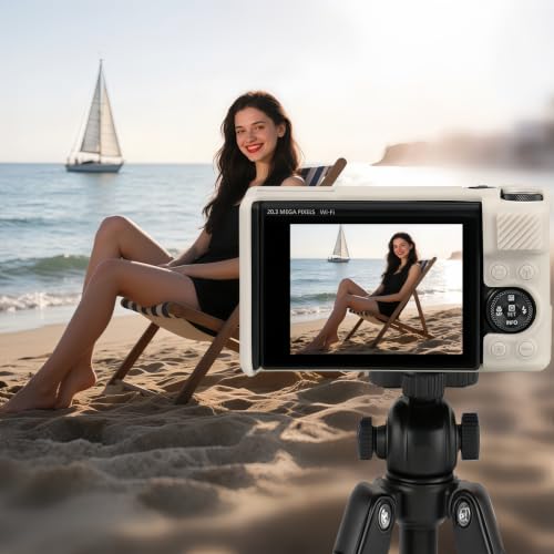 Camera Case for Canon PowerShot SX740/ SX730 Digital Camera, SX740 HS Case | Soft Silicone Protective Case Removable Lens Cover, Comes with 2 Screen Protectors and 1 Wrist Strap. (Mist White)