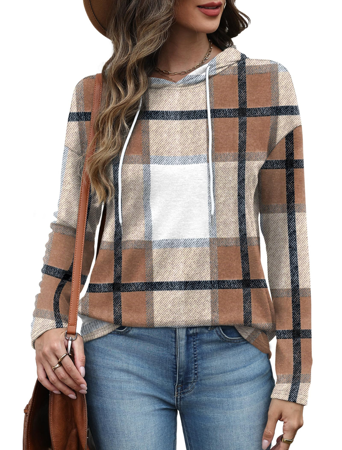 Bofell Hoodies for Women Long Sleeve Shirts Fall Clothes 2026 Outfits Crewneck Sweatshirts Winter Fashion Clothing