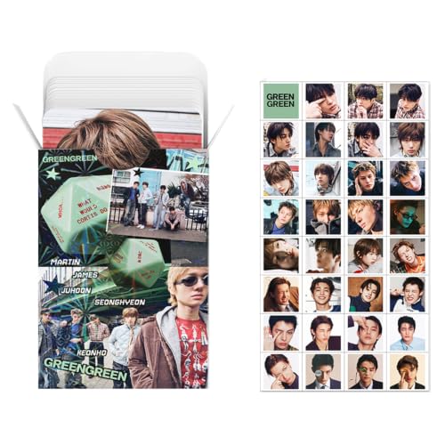 KPOPBTS Cortis 60 PCS Photocards and 32 PCS Stickers KPOP Album GREENGREEN Merch Cards Lomo Card Set, Gift for COER‌ Boys and Girls