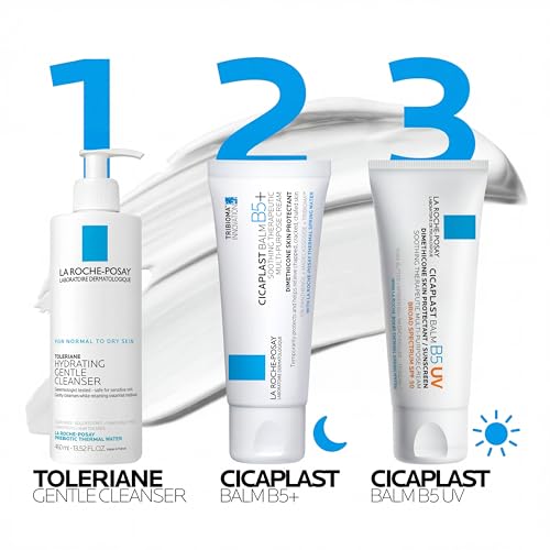 La Roche-Posay Cicaplast Balm B5, Barrier Repair Cream for Dry Skin | Skin healing cream with centella asiatica, shea butter & panthenol. Multi-purpose face, body & hand balm. Baby safe.