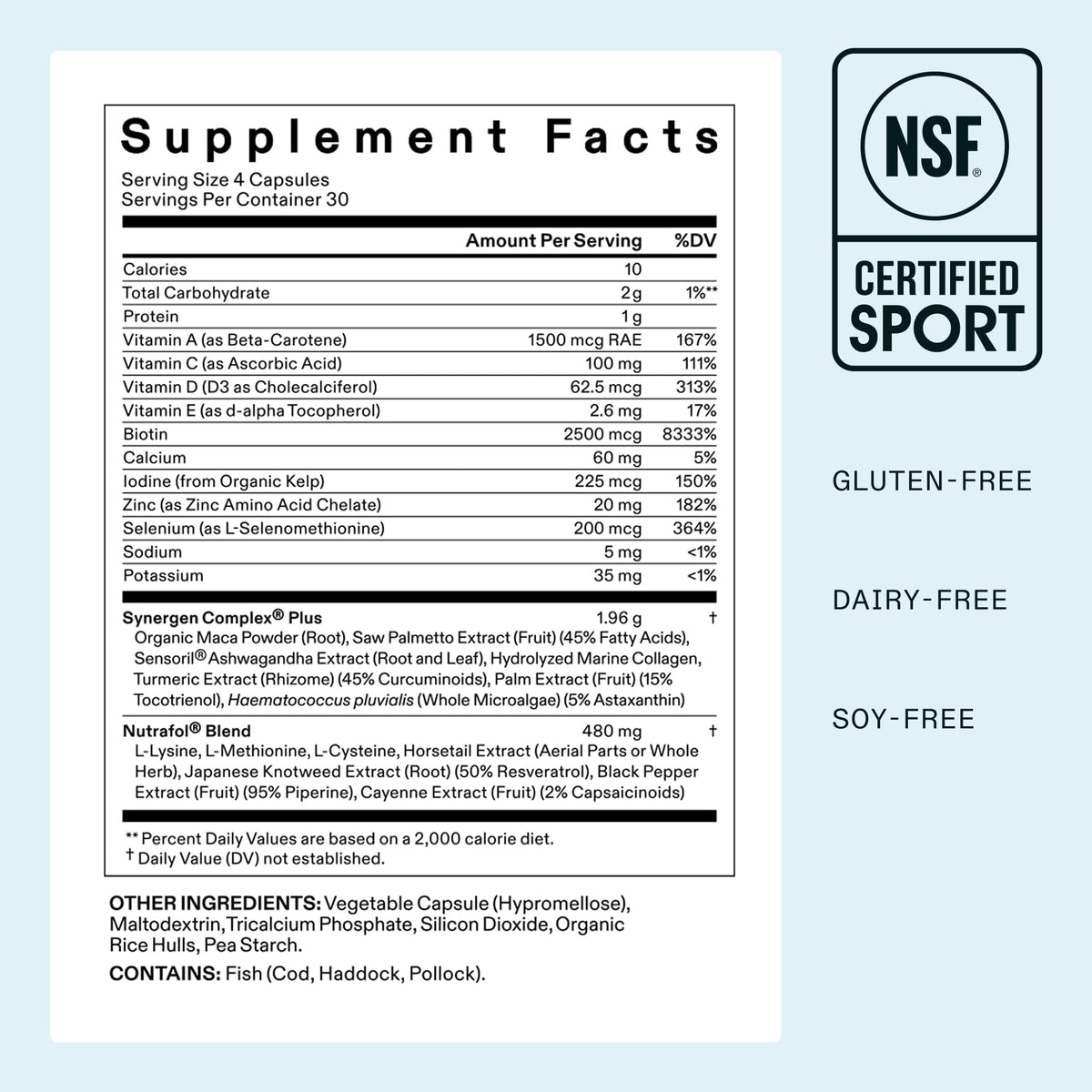 Nutrafol Women's Balance Hair Growth Supplements, Age 45+, 1-Month Bottle | #1 Dermatologist-Recommended Hair Growth Supplement Brand, Clinically Tested for Visibly Thicker Hair and Scalp Coverage
