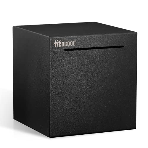 Hicocool Stainless Steel Piggy Bank for Adults Must Break Open, Black 4.72" | Starry Black Unbreakable Money Bank for Adults & Kids, Unopenable Metal Money Box for Saving Plans and Holiday Gifts