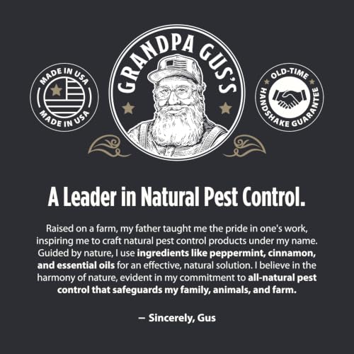 Grandpa Gus's Mouse Repellent Pouches, Peppermint & Cinnamon, Pack of 10 | Plant-Based, Natural Rodent Repellent and Nesting Prevention for Homes/Cabin/Garages/Storage/Vehicles, Kid & Pet Safe