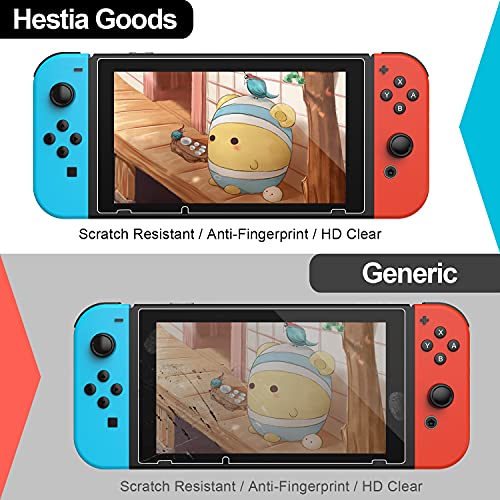 daydayup 3-Pack Tempered Glass Screen Protector for Nintendo Switch 1 2017 | 9H Scratch Resistance, 99.9% HD Clarity, Oleophobic Coating, 3DS Screen Protector, Fingerprint Resistant