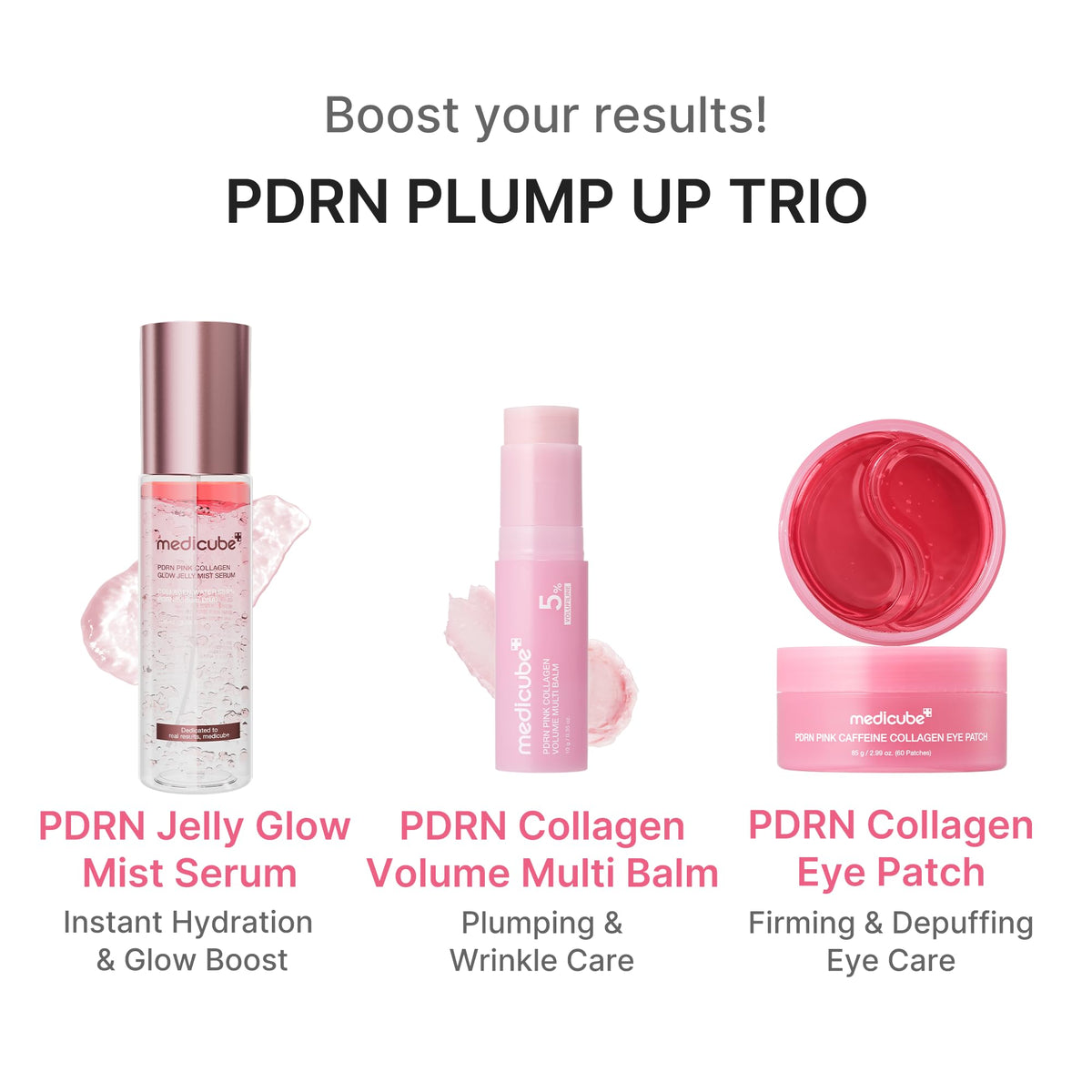 medicube PDRN Collagen Volume Multi Balm Stick, Firming Face & Body Balm | Volufiline, NAD Stick Balm for the Look of Fine Lines, Under-Eyes, Neck, Plumping & Radiance for Line Care, Korean Skincare