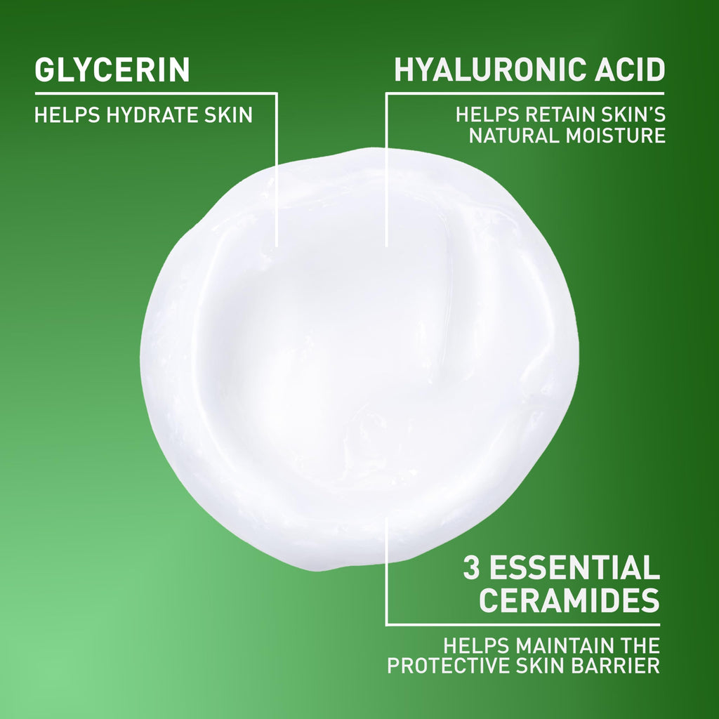 CeraVe Hydrating Cleanser with Hyaluronic Acid, Gentle Face Cleanser,16oz | Daily Face Wash & Makeup Remover with Glycerin, Skin Care for Men and Women, National Eczema Association Certified