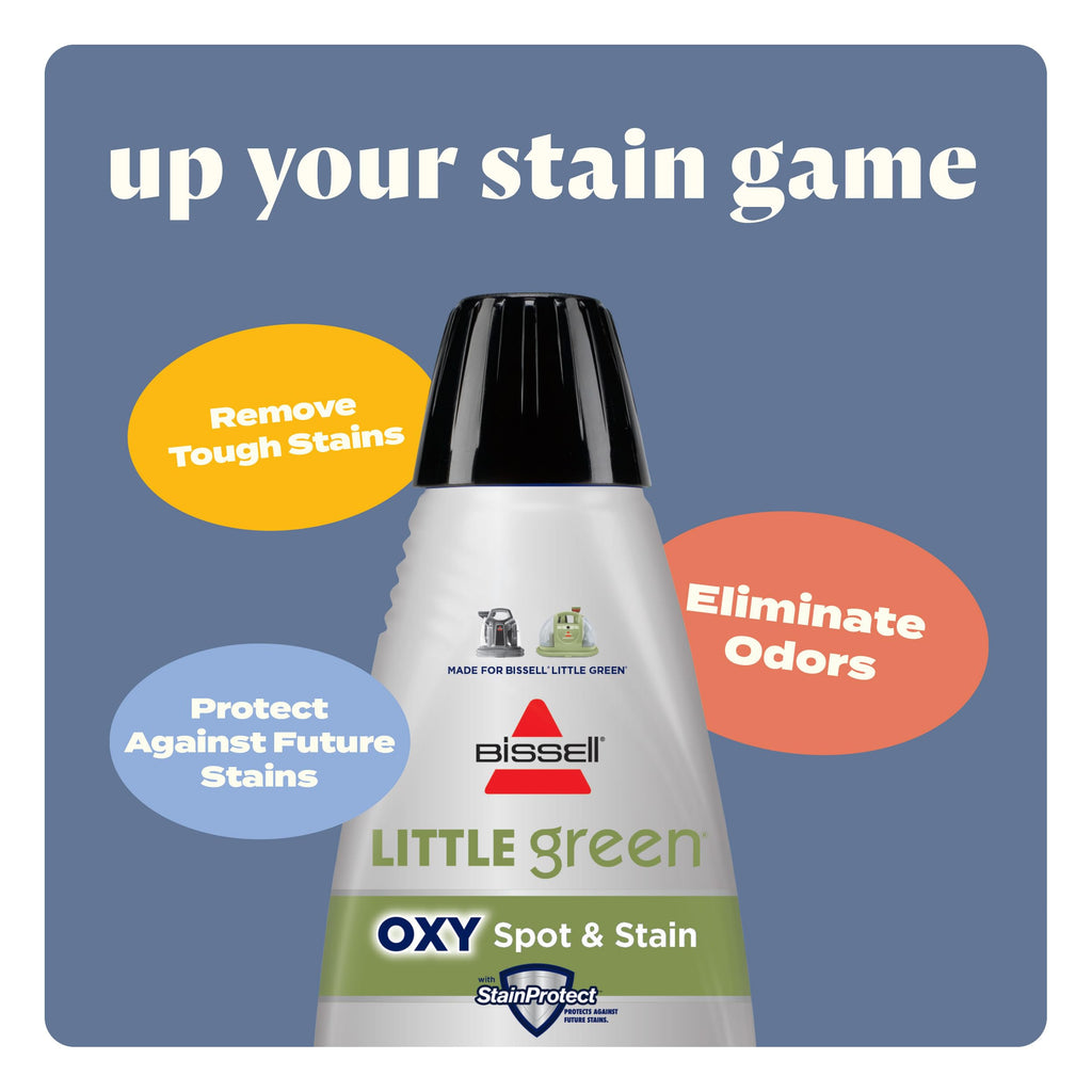 BISSELL Little Green Mini Portable Carpet Cleaner, 4075 | HydroRinse self-cleaning tool; 4-in. tough stain tool; upholstery & car detailing; Tea Green color