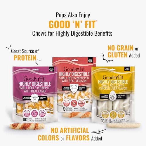 Good 'n' Fun Kabobs Long-Lasting Dog Treat Made With Real Protein, 24 oz | Premium Chicken, Pork and Beef Hide Chew, Supports Dental Health and Mental Stimulation, For Adult Dogs