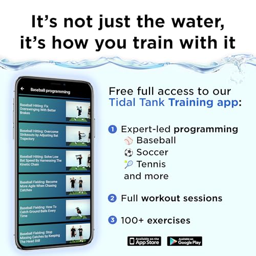 Tidal Tank Tube - The Original Aqua Bag - Water Weight Bag up to 79 lbs - Adjustable Workout Sand Bags Weights Alternative - Portable Sandbag Fitness Equipment Set, Home Exercise Gym - Including App