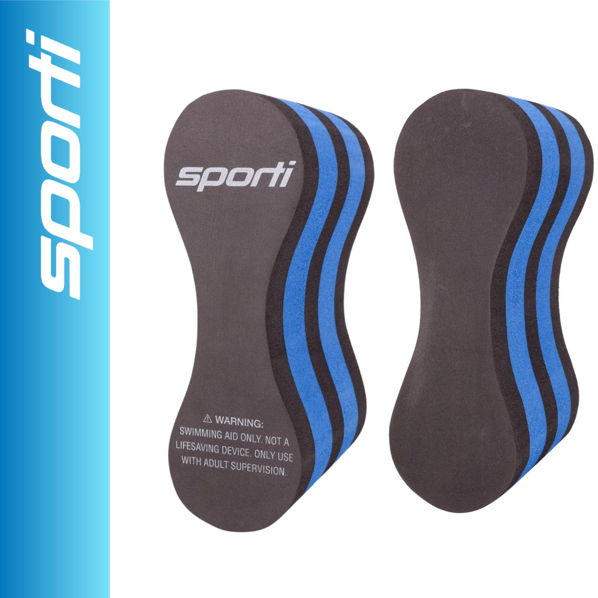 Sporti Unisex-Adult Swim Training Pull Buoy Leg Float, EVA 5-Layer | 9.5 x 3.5 x 6 In, Upper Body Drills, Muscle Conditioning, Pool Beginner To Advanced, Training Aid, Swimmer Accessories